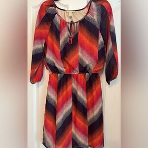 Banana Republic Flowy Tie-Neck Dress